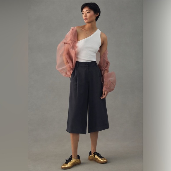 Anthropologie NWOT The Zeda Ribbed One-Shoulder Top by Pilcro Size S - Picture 4 of 10